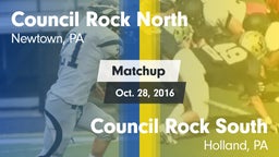 Matchup: Council Rock North vs. Council Rock South  2016