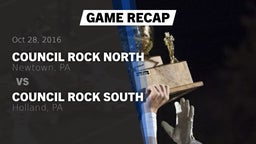 Recap: Council Rock North  vs. Council Rock South  2016