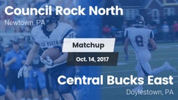 Matchup: Council Rock North vs. Central Bucks East  2017
