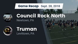 Recap: Council Rock North  vs. Truman  2018