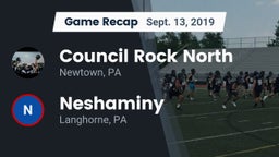 Recap: Council Rock North  vs. Neshaminy  2019