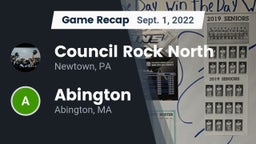 Recap: Council Rock North  vs. Abington  2022