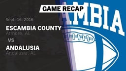 Recap: Escambia County  vs. Andalusia  2016