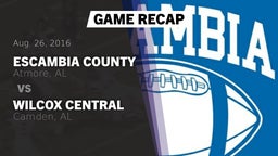 Recap: Escambia County  vs. Wilcox Central  2016