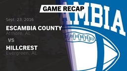 Recap: Escambia County  vs. Hillcrest  2016