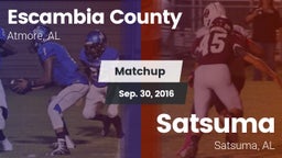 Matchup: Escambia County vs. Satsuma  2016