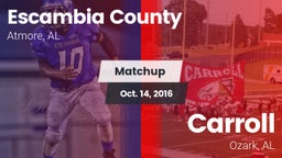 Matchup: Escambia County vs. Carroll   2016