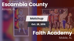 Matchup: Escambia County vs. Faith Academy  2016