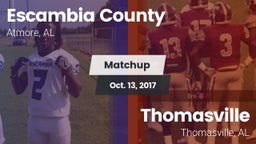 Matchup: Escambia County vs. Thomasville  2017