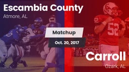 Matchup: Escambia County vs. Carroll   2017