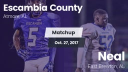 Matchup: Escambia County vs. Neal  2017