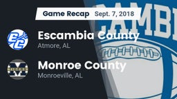 Recap: Escambia County  vs. Monroe County  2018