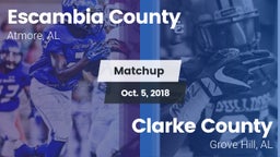 Matchup: Escambia County vs. Clarke County  2018
