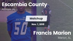 Matchup: Escambia County vs. Francis Marion 2018