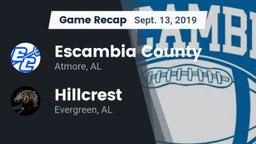 Recap: Escambia County  vs. Hillcrest  2019