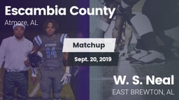 Matchup: Escambia County vs. W. S. Neal  2019