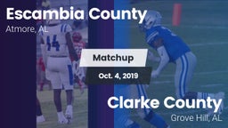 Matchup: Escambia County vs. Clarke County  2019