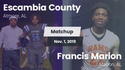 Matchup: Escambia County vs. Francis Marion 2019