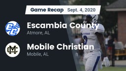 Recap: Escambia County  vs. Mobile Christian  2020