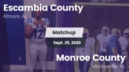 Matchup: Escambia County vs. Monroe County  2020