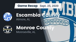 Recap: Escambia County  vs. Monroe County  2020