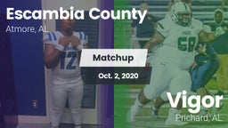 Matchup: Escambia County vs. Vigor  2020