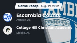 Recap: Escambia County  vs. Cottage Hill Christian Academy 2022