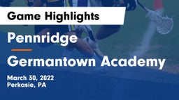 Pennridge  vs Germantown Academy Game Highlights - March 30, 2022