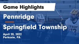 Pennridge  vs Springfield Township Game Highlights - April 20, 2022