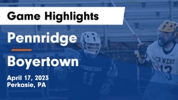Pennridge  vs Boyertown  Game Highlights - April 17, 2023