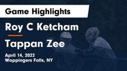 Roy C Ketcham vs Tappan Zee  Game Highlights - April 14, 2022