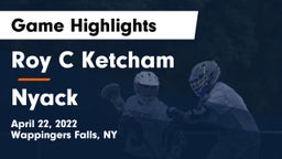 Roy C Ketcham vs Nyack  Game Highlights - April 22, 2022