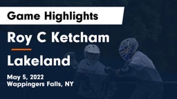Roy C Ketcham vs Lakeland  Game Highlights - May 5, 2022