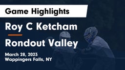 Roy C Ketcham vs Rondout Valley  Game Highlights - March 28, 2023