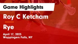 Roy C Ketcham vs Rye  Game Highlights - April 17, 2023
