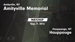 Matchup: Amityville Memorial vs. Hauppauge  2016