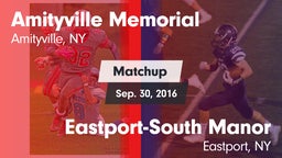 Matchup: Amityville Memorial vs. Eastport-South Manor  2016