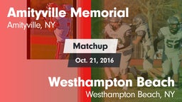 Matchup: Amityville Memorial vs. Westhampton Beach  2016