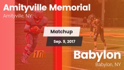 Matchup: Amityville Memorial vs. Babylon  2016