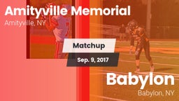 Matchup: Amityville Memorial vs. Babylon  2017