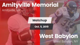 Matchup: Amityville Memorial vs. West Babylon  2019