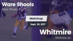Matchup: Ware Shoals vs. Whitmire  2017