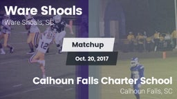 Matchup: Ware Shoals vs. Calhoun Falls Charter School 2017