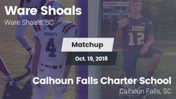 Matchup: Ware Shoals vs. Calhoun Falls Charter School 2018