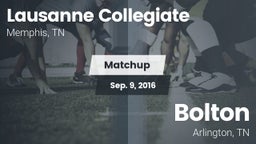 Matchup: Lausanne Collegiate vs. Bolton  2016