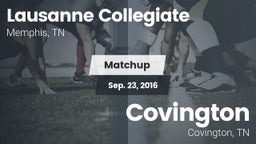 Matchup: Lausanne Collegiate vs. Covington  2016