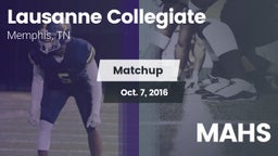 Matchup: Lausanne Collegiate vs. MAHS 2016