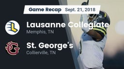 Recap: Lausanne Collegiate  vs. St. George's  2018