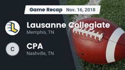 Recap: Lausanne Collegiate  vs. CPA 2018