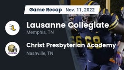 Recap: Lausanne Collegiate  vs. Christ Presbyterian Academy 2022